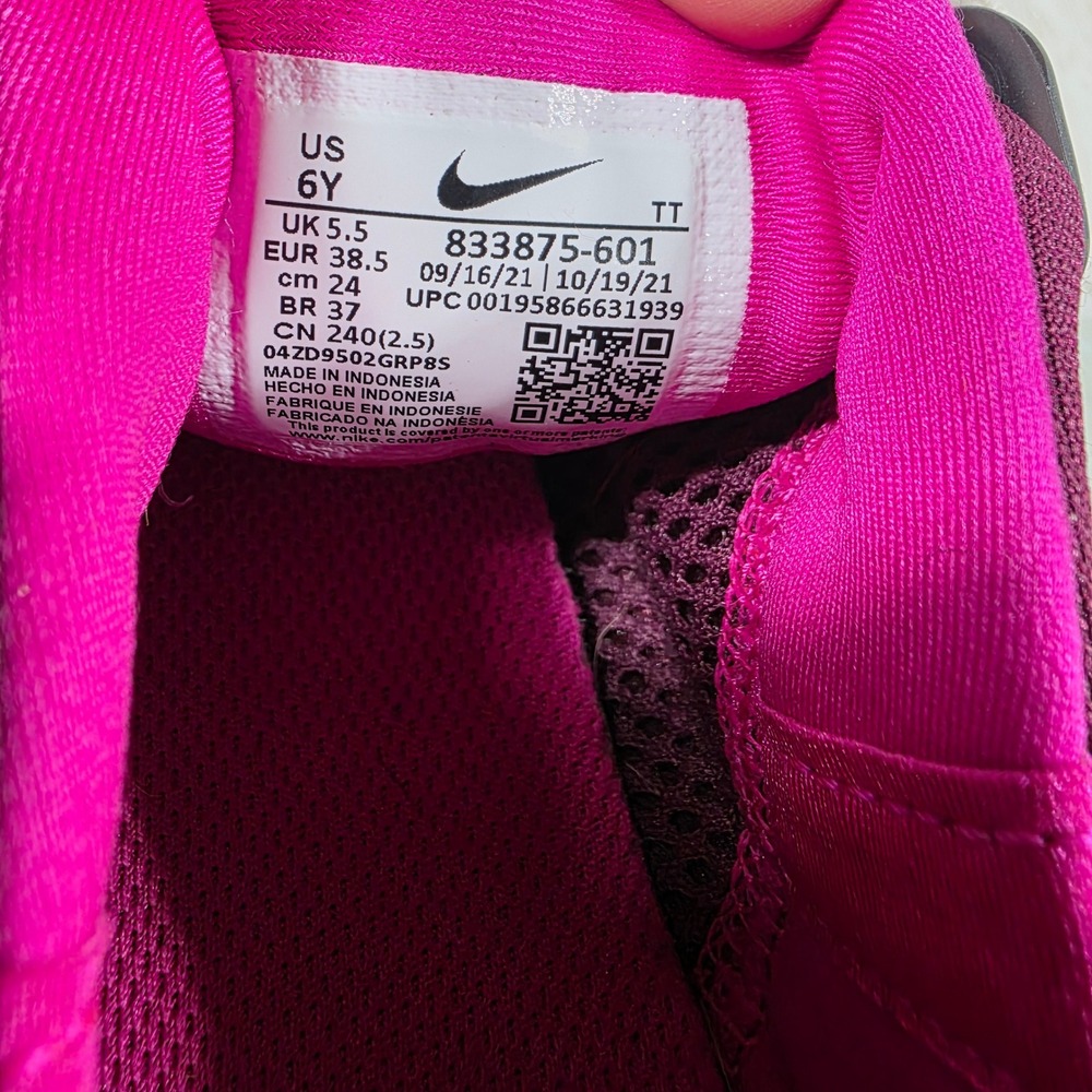 Nike Air Presto Bordeaux Pink Prime Womens Sneakers 833875-601 Size 7.5 - Picture 8 of 8